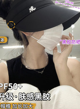 防晒帽遮阳女夏季防紫外线渔夫帽