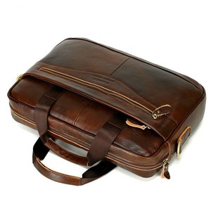 Bussiness Laptop Bag Men's Briefcases Genuine Leather Man H
