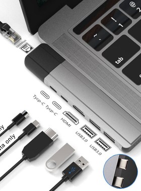 SB C Hub for Macbook Pro/Air with HDMI Gigabit Ethernet Rj45