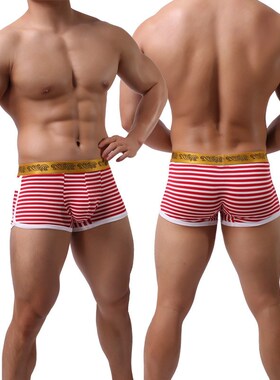 Fashion Mens Underwear Striped Boxers Men Boxershorts Panti