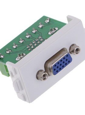 VGA Wall Socket Module Solderless Type Wallplate Modular Pl