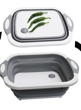 Multifunctional Folding Cutting Board Washing Plate Portable