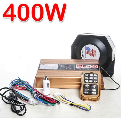 New Car Horns Wireless Car Siren 400W,12V Megaphone Electron