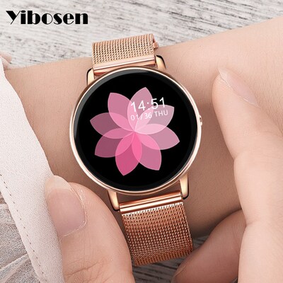 Yibosen 2020 Luxury Fashion Smart Watch Men Women 1.3''HD E
