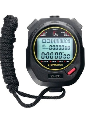 Three Rows of 100 Stopwatch Timers Track and Field Training