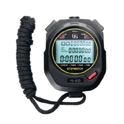 Three Rows of 100 Stopwatch Timers Track and Field Training