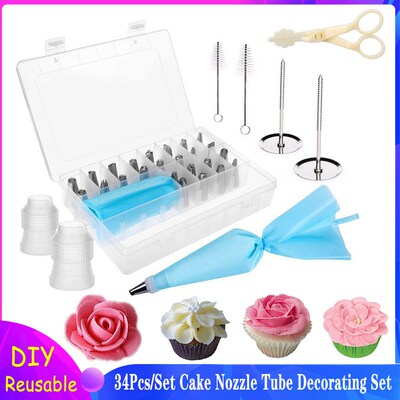 Stainless Steel Pastry Nozzle Pastry Tube Desserts Decoratin