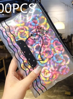 1000/100/20Pack High-quality Elastic Nylon Hair Bands  Girls