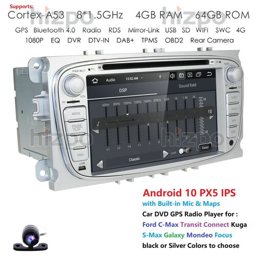 Octa Core 4G Android 10 Car DVD Player 2 Din radio GPS Navi