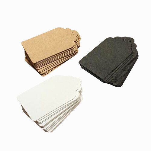 100Pcs Kraft Wedding Party Paper Hand Made Tag For DIY Gift