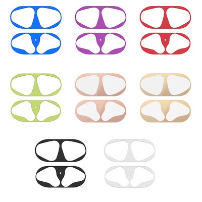 Luxury Metal Dust Guard Sticker for Apple Airpods 2 1 Earph