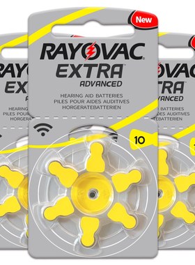 30 PCS / 5 card RAYOVAC EXTRA Zinc Air 1.45V Performance He