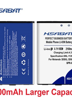 0 Cycle 2100mAh SPR-003 Battery for Nintend 3DS LL/XL 3DSLL