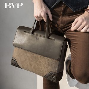 High Quality Famous BVP Brand Genuine Leather Business Men