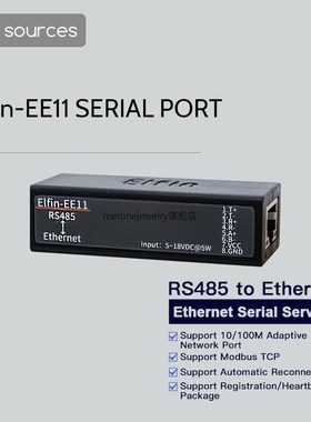 Elfin-EE11 RS485 o Ethernet Modbus Serial Port Device Server