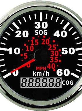 85mm Marine Boat GPS speedometer universal Meter 60 km/h Spe