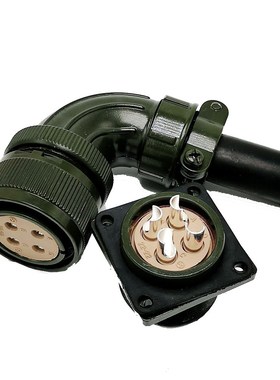 MS3102A22-22P 3106A22-22S 4 core Right angle encoder  22-22