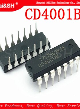 10PCS/LOT CD4001BE  CD4001 4001BE 4001 DIP14  new and origi