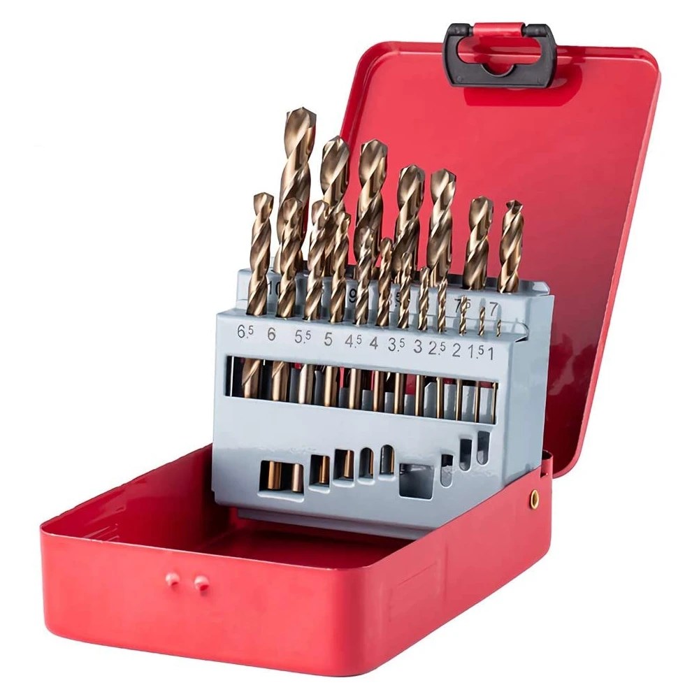 m35 cobalt drill bit set hss-co cobalt jobber length twist d