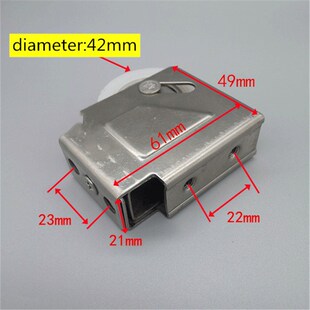 2 pcs Mute Wardrobe Sliding Door Pulley Hanging Wheel Cabine