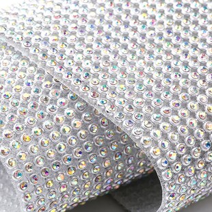 RESEN 45X20CM/PCS Hotfix Iron On Crystal Rhinestones Sheet G