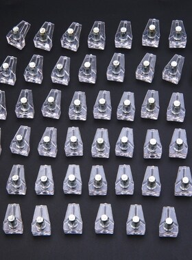 Super Quality Shelf Supports Pegs Studs Clear With Metal Pin