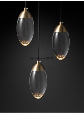 Modern Crystal ball LED Pendant lights Nordic Copper lightin