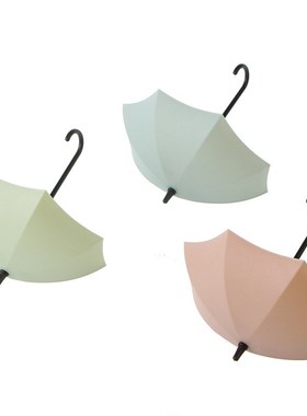 3Pcs/set Creative mbrella Shape Wall Hook Colorful Key Holde