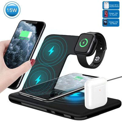 15W Fast Charging Dock Station For iPhone 12 11 XS XR X 8 4