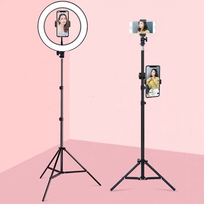 26cm/10inch Dimmable LED Selfie Ring Light with Tripod USB S