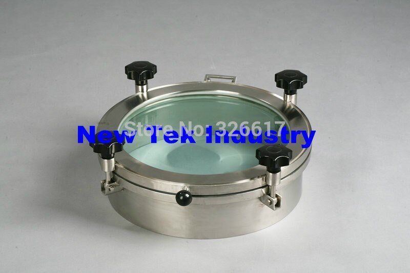 Heavy duty 400mm Glass Manway 16'' Round Non Pressure Manwa