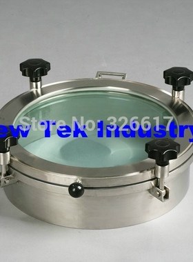Heavy duty 400mm Glass Manway 16'' Round Non Pressure Manwa