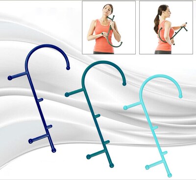 1Pc Trigger Point Self Massage Stick Hook Theracane Body Mu