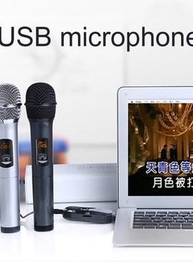 Home Karaoke Sound Card USB Bluetooth Wireless Microphone f