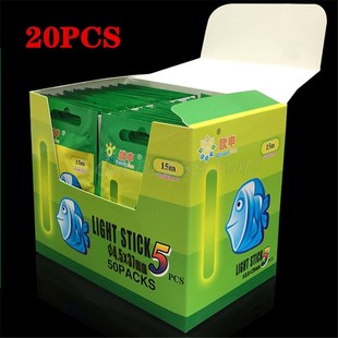 20Pcs 4.5*37mm/3.0*25mm Fishing Float Fluorescent Lightstick