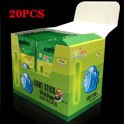 20Pcs 4.5*37mm/3.0*25mm Fishing Float Fluorescent Lightstick