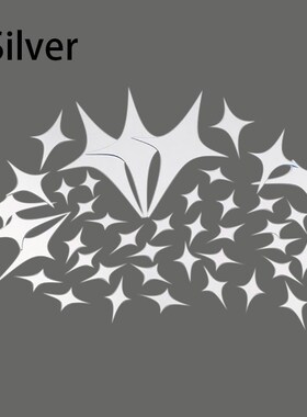Modern Style 43 Pieces / Pack Star Shape 3D Acrylic Material