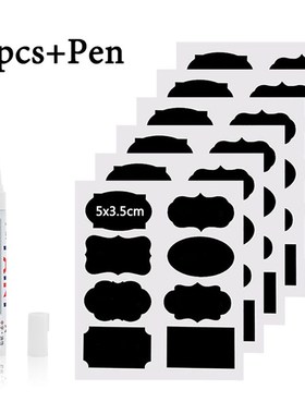 40pcs/48Pcs/36PCS Waterproof Chalkboard Kitchen Spice Label