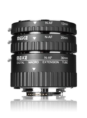Meike Auto Focus Macro Extension Tube Set 12 20 36mm Adapter