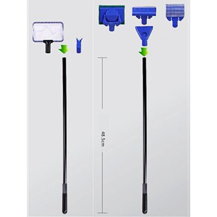 5 In 1 Aquarium Tank Cleaner Set Fishing Net Sand Rake Seawe
