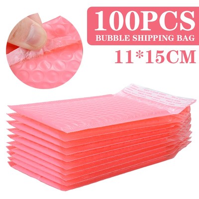 *10pcs Pink Plastic Bubble Mailer Padded Envelope Shipping P