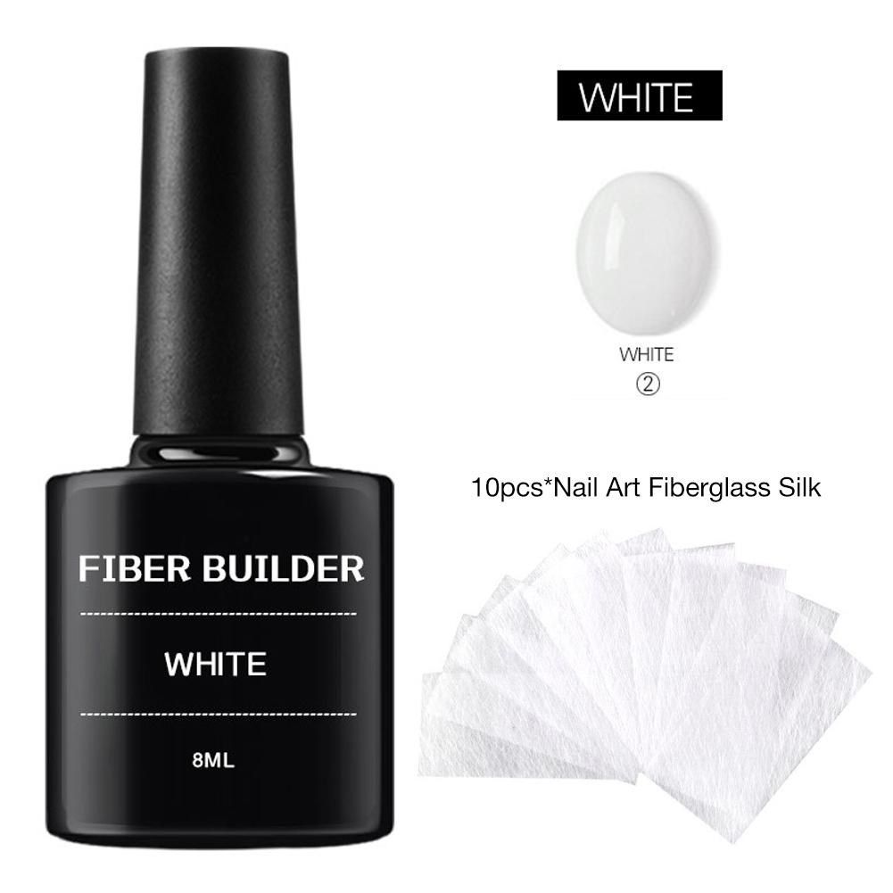 1 set nail extension glue with10 pcs nail extension fibergla