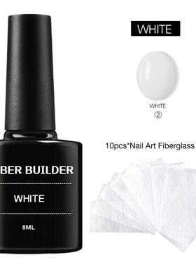 1 Set Nail Extension Glue With10 Pcs Nail Extension Fibergla