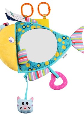 Baby Hanging Toys Plush Teether Car Rearview Mirror Safe Stu