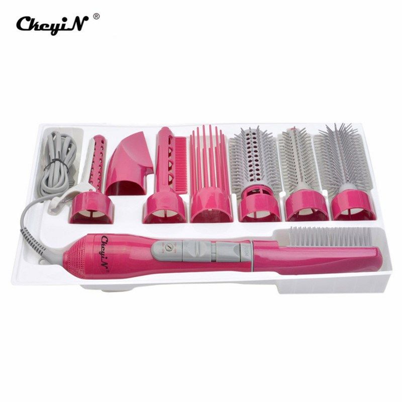 8 in1 Multifunctional Professional Blow Hair Dryer With Brus