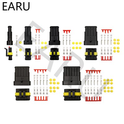 5 Sets Kit 1P 2P 3P 4P 5P 6P AMP 1.5 Male And Female Plug Au