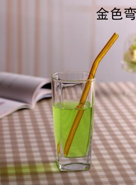1pc High Borosilicate Glass Drinking Straw Colourful Eco-fri