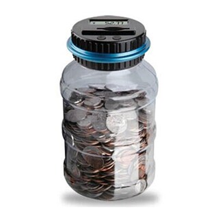 Dollar Money Saving Jar Clear Digital Piggy Bank Coin Saving