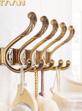 Robe Hooks Luxury Bathroom Wall Carving Antique Robe Hooks