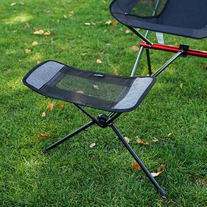 HooRu Camping Chair Retractable Footrest Portable Folding Co